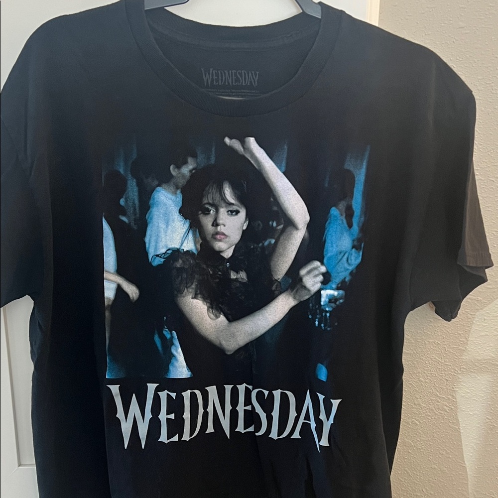 Wednesday Black Graphic Tee